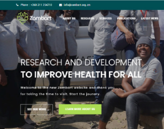 Zambart – Research Website Design